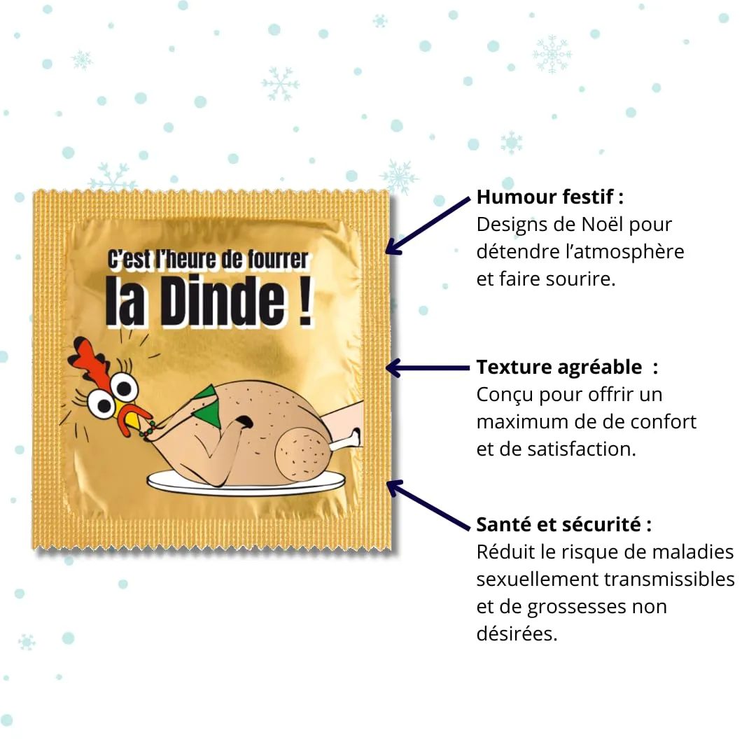 Callvin Noël préservatif C’est l’heure de fourrer la dinde