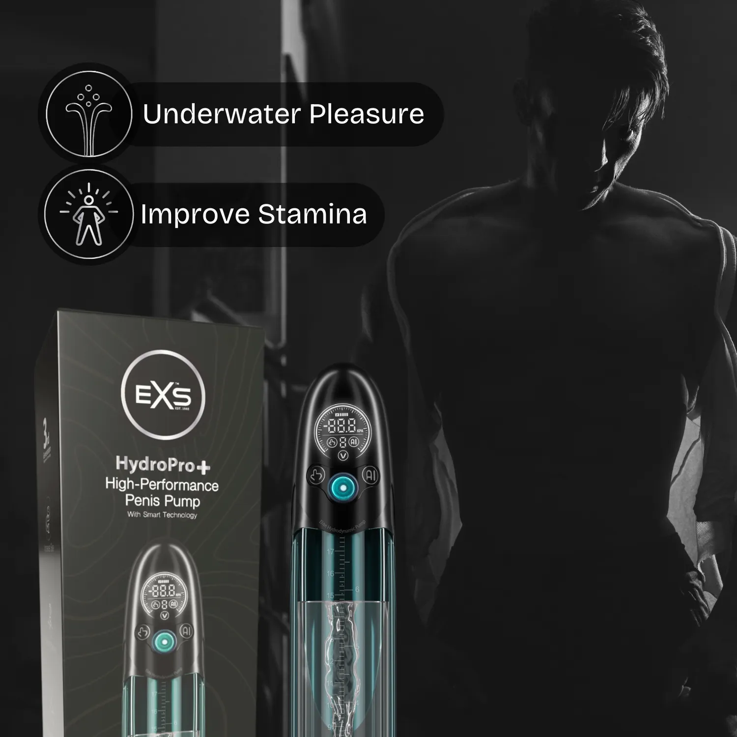 EXS Hydro Pro+ pompe pénis hydro rechargeable