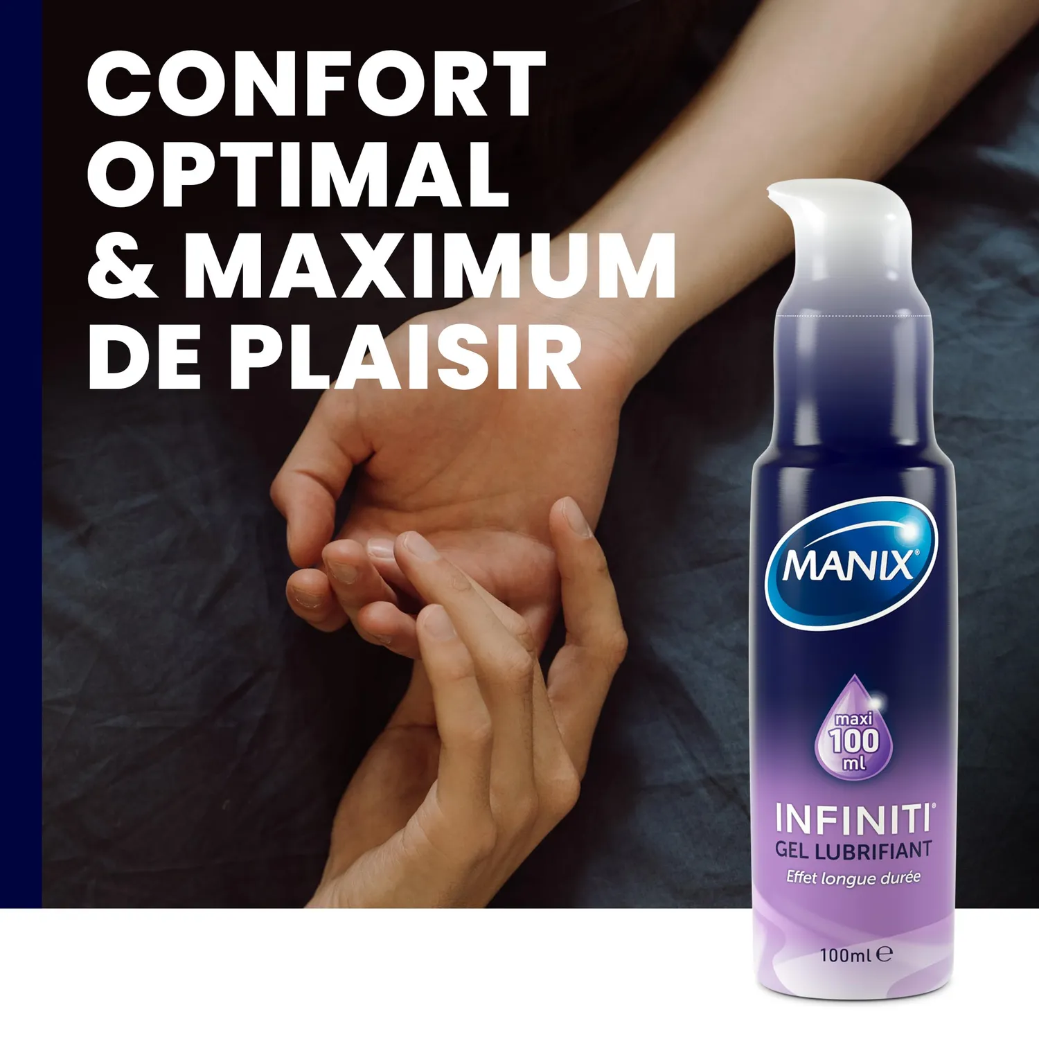 Manix Infiniti gel lubrifiant 100 ml silicone longue durée