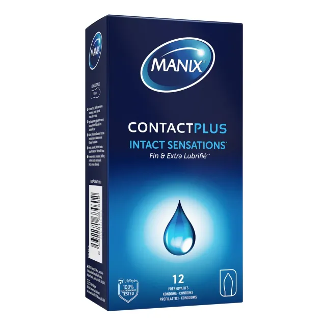 Manix Contact Plus préservatifs boîte de 12 fins