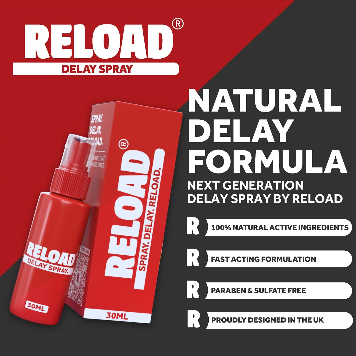 EXS Reload Delay spray retardant naturel 30ml