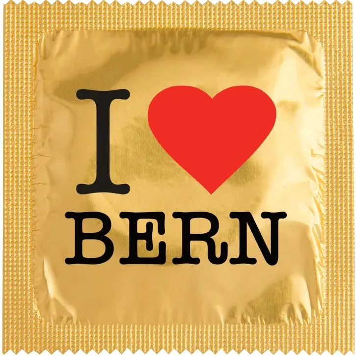 Callvin Suisse préservatif I Love Bern Or latex