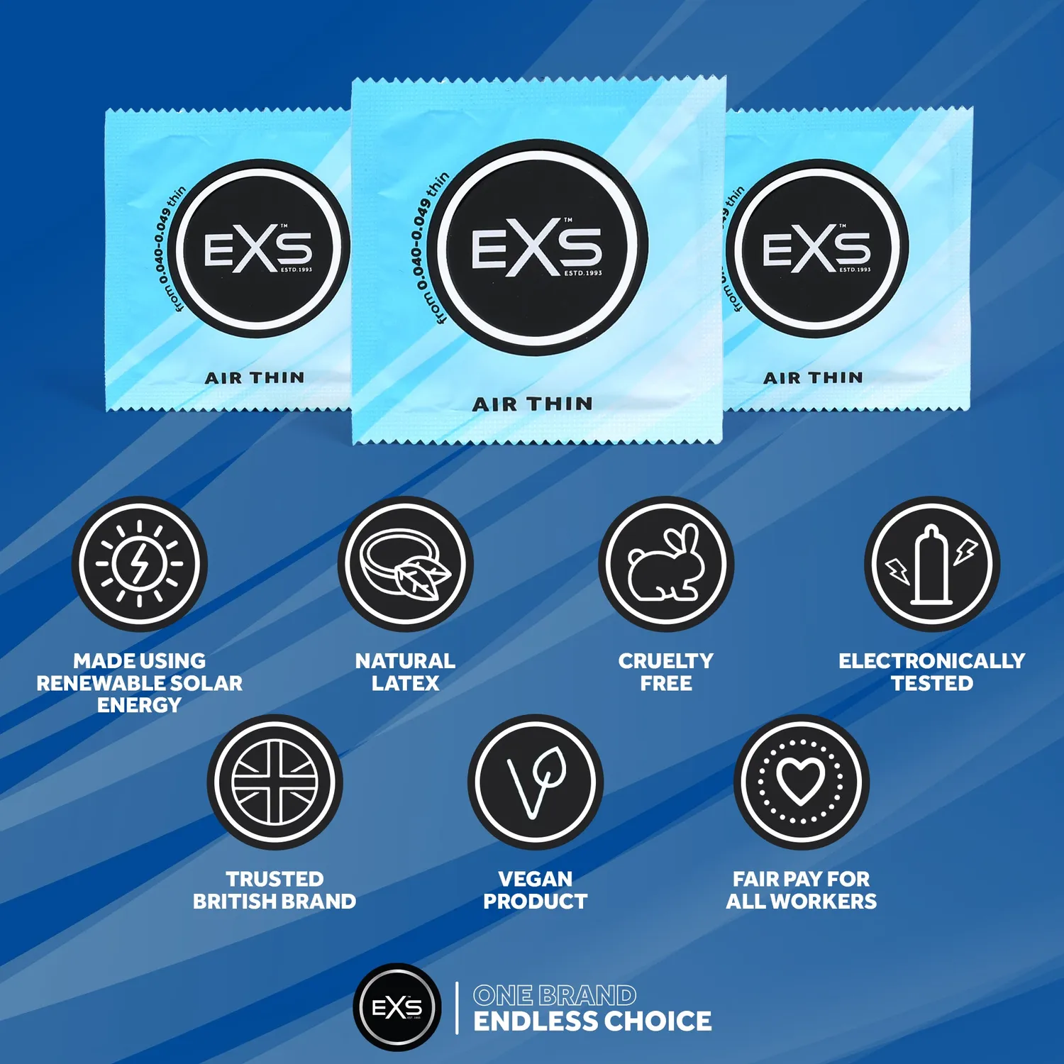EXS Air Thin préservatif fin 56mm 12 pièces