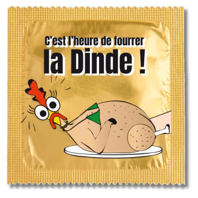 Callvin Noël préservatif C’est l’heure de fourrer la dinde