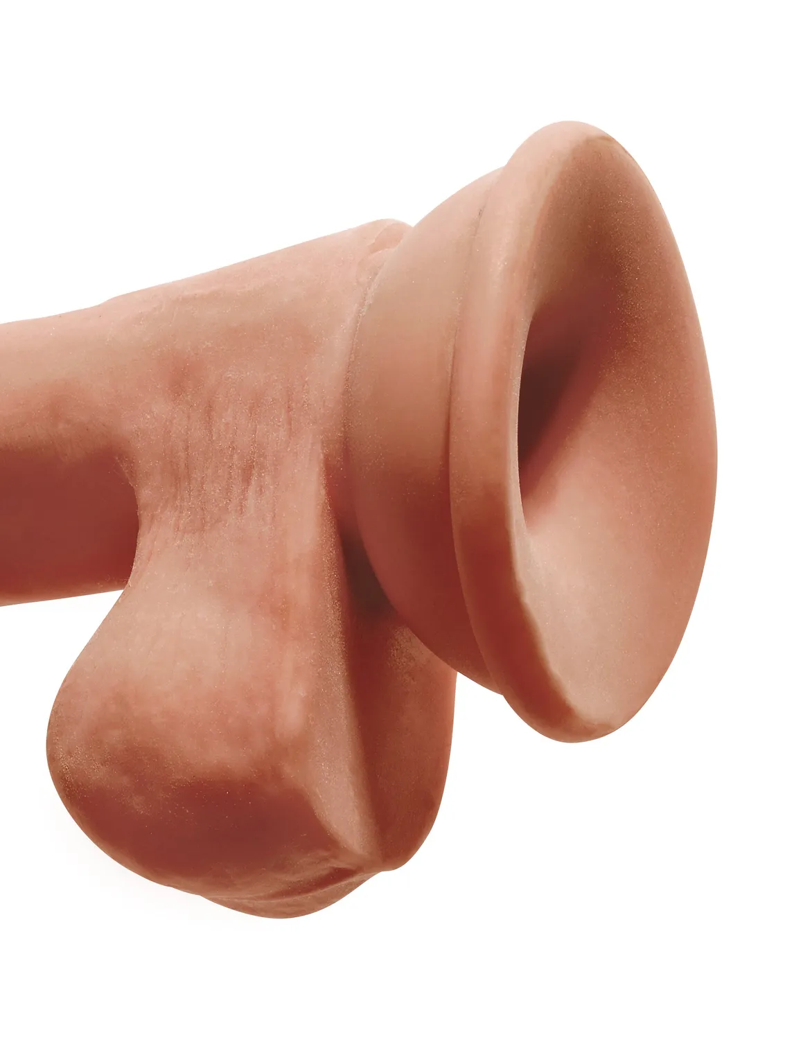 King Cock Plus 6.5 Triple Density gode testicules beige