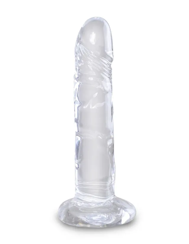 King Cock Clear 6" gode transparent sans bourse