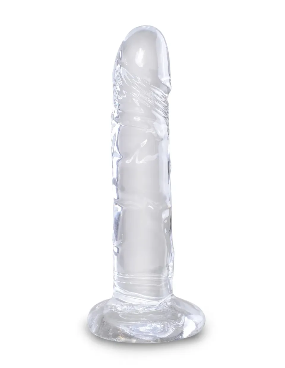 King Cock Clear 6" gode transparent sans bourse
