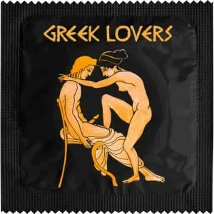 Callvin Grèce Greek Lover Black 5 préservatif latex fin