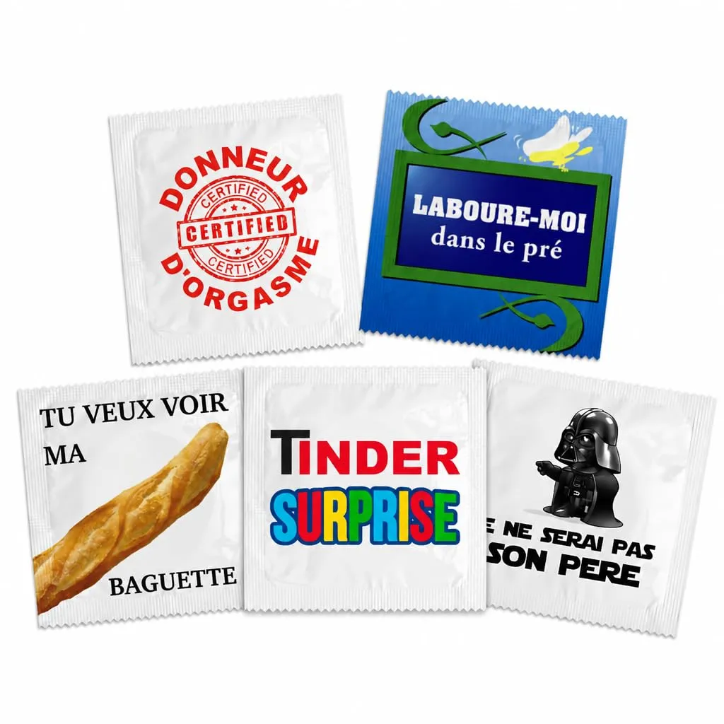 Callvin Parodique 2 préservatifs Cristal x5 humour