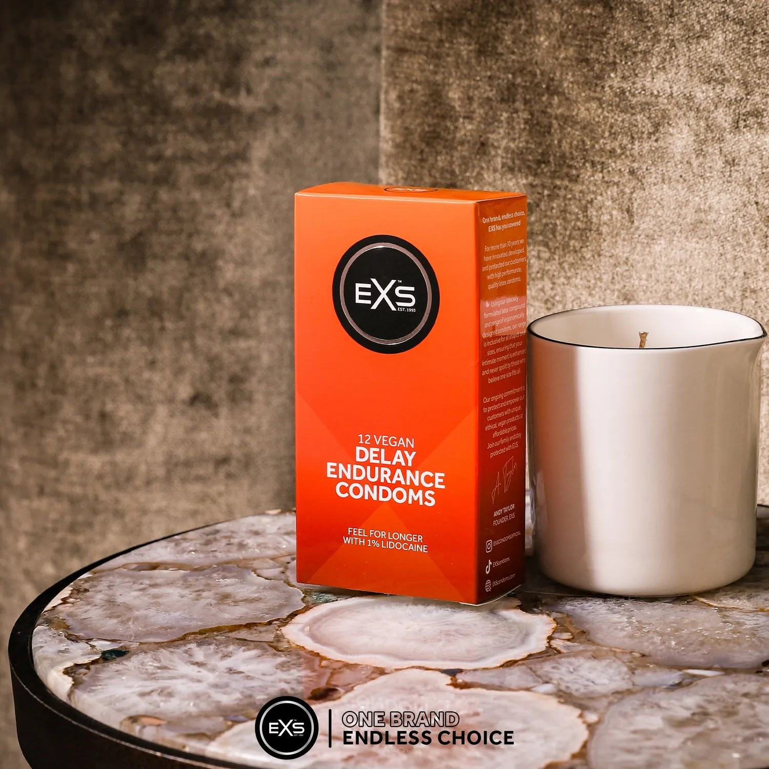 EXS Endurance préservatifs retardants 12 lidocaïne 53mm