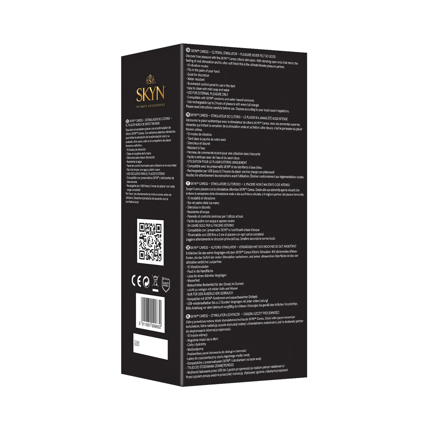 SKYN Caress stimulateur clitoridien 10 modes discret