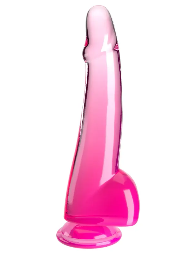 King Cock Clear 10" gode translucide rose