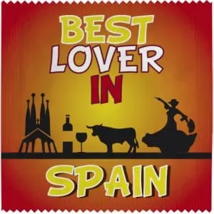 Callvin Best Lover in Spain préservatif humour latex