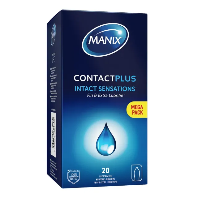 Manix Contact Plus préservatifs ultra-fins x20 53mm