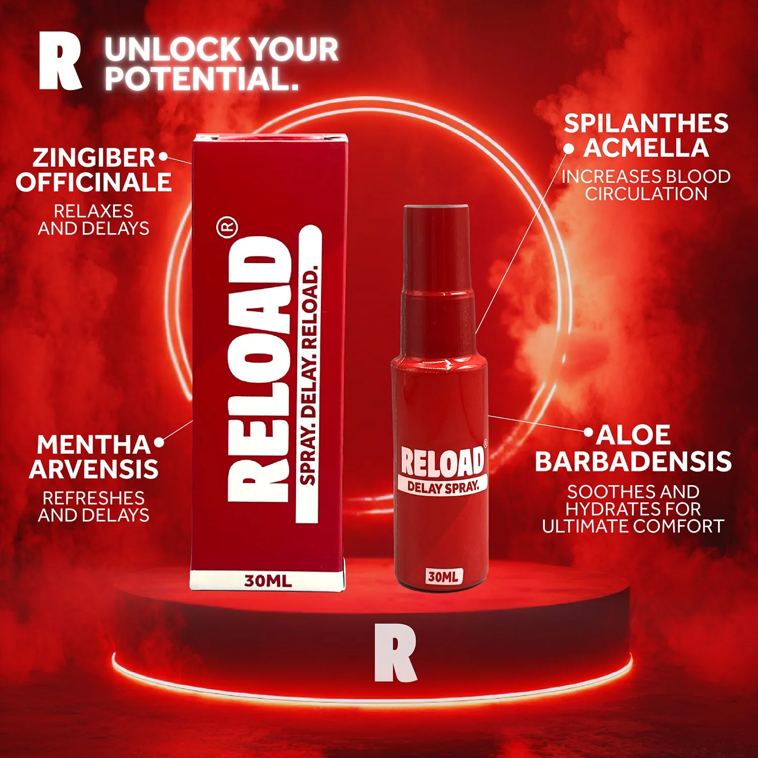 EXS Reload Delay spray retardant naturel 30ml