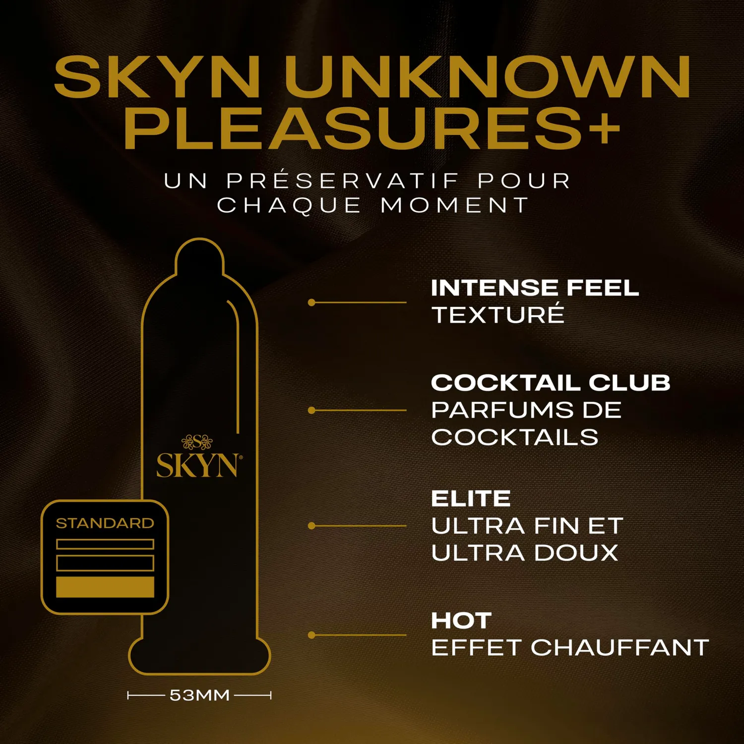 SKYN Unknown Pleasures préservatifs x42 assortiment sans latex
