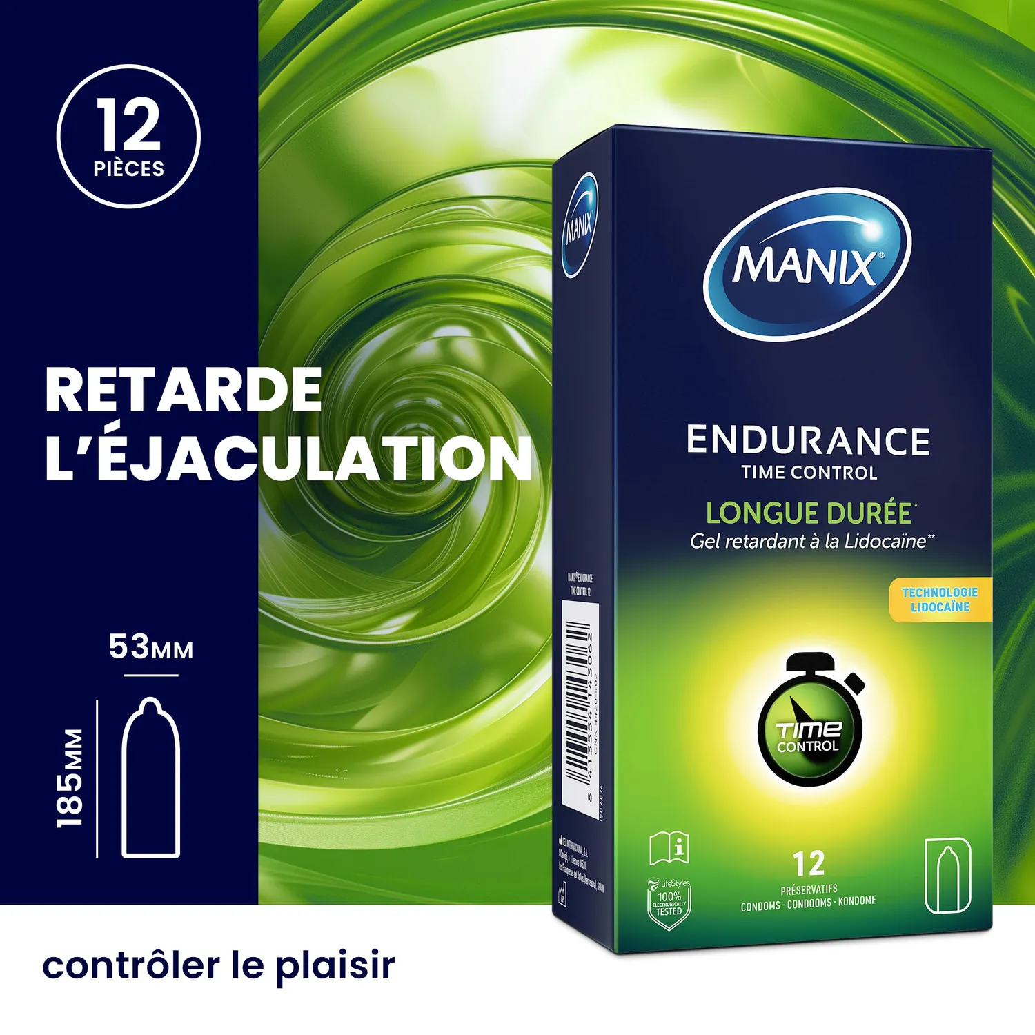 Manix Endurance Time Control préservatifs x12 retardants