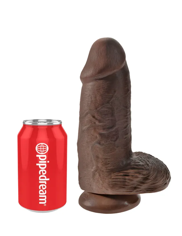 King Cock 9 pouces gode épais marron