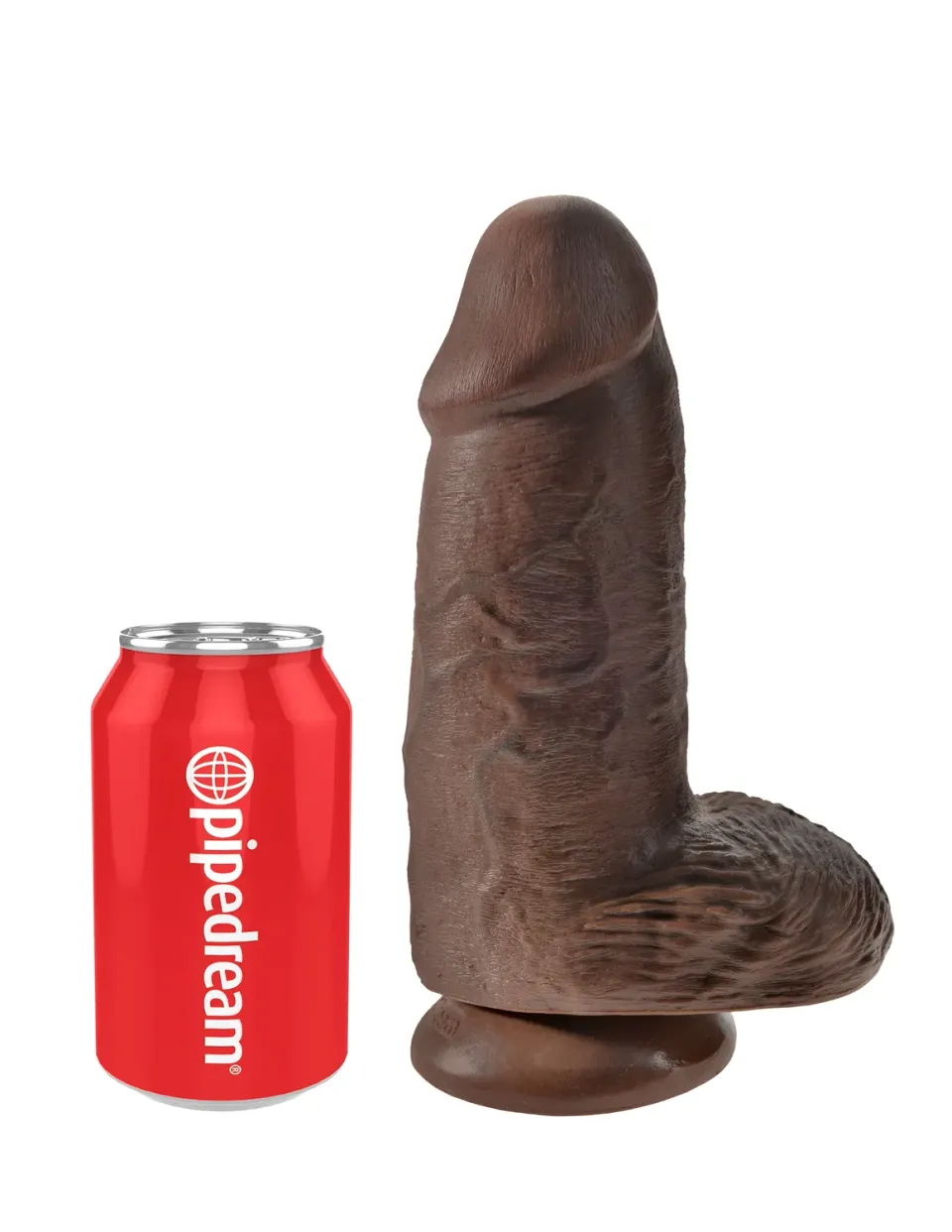 King Cock 9 pouces gode épais marron
