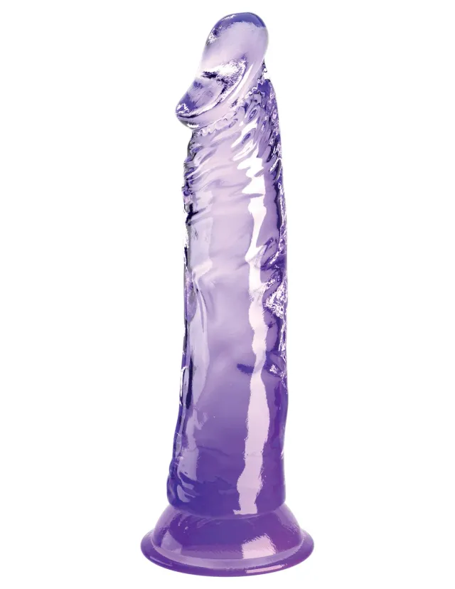 King Cock Clear 8" gode translucide violet